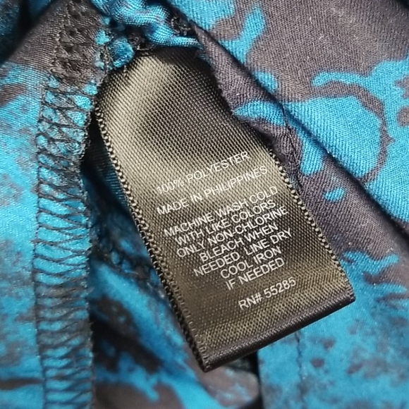 Express Teal Black Snake Reptile pattern dress - Picture 5 of 6